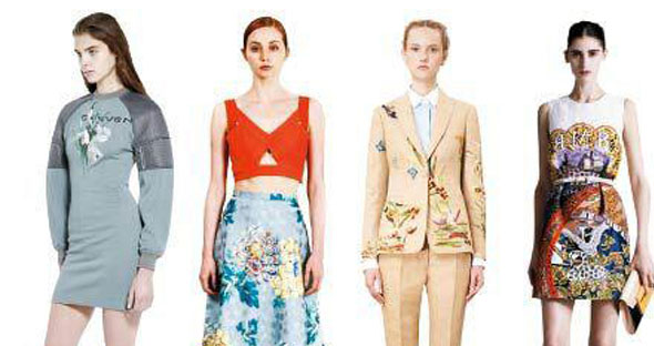 2015早春系列女裝 中國(guó)風(fēng)植物印花大行其道
